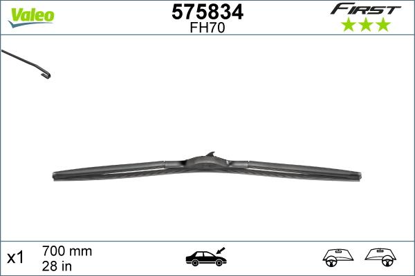 Valeo 575834 - Spazzola tergi autozon.pro