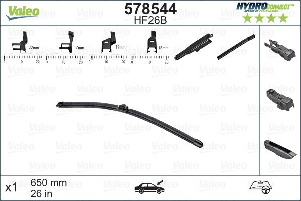 Valeo 578544 - Spazzola tergi autozon.pro