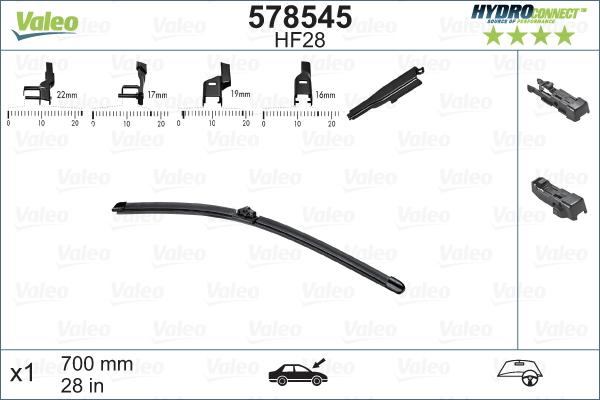 Valeo 578545 - Spazzola tergi autozon.pro