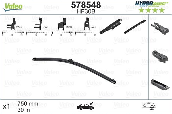 Valeo 578548 - Spazzola tergi autozon.pro