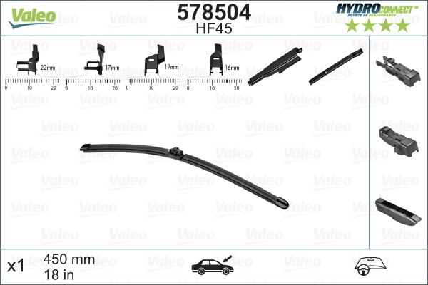 Valeo 578504 - Spazzola tergi autozon.pro