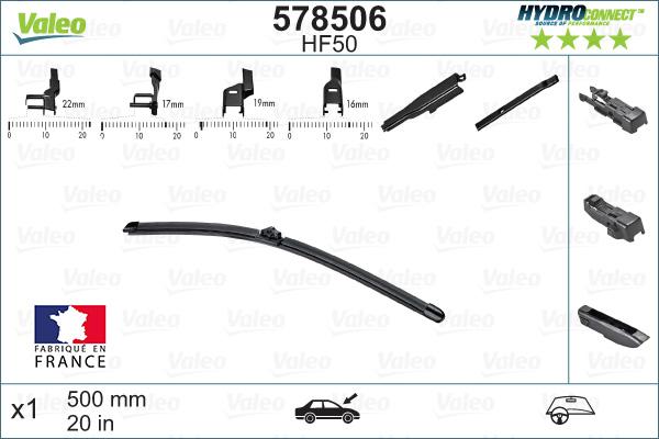 Valeo 578506 - Spazzola tergi autozon.pro