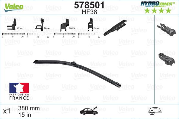 Valeo 578501 - Spazzola tergi autozon.pro