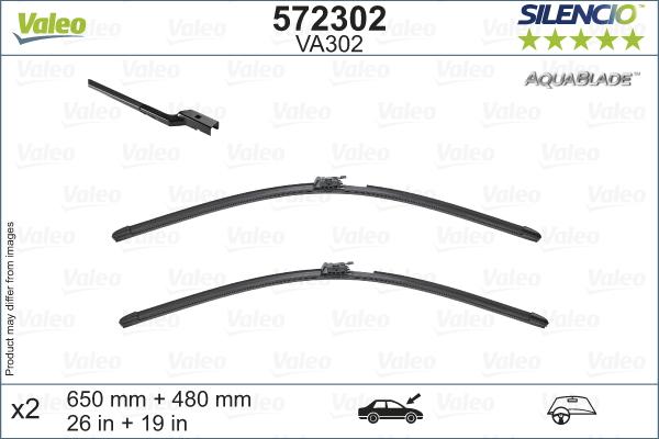 Valeo 572302 - Spazzola tergi autozon.pro