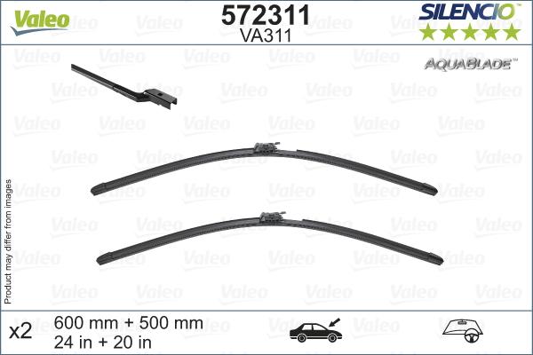 Valeo 572311 - Spazzola tergi autozon.pro