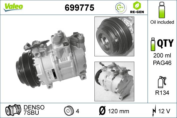 Valeo 699775 - Compressore, Climatizzatore autozon.pro