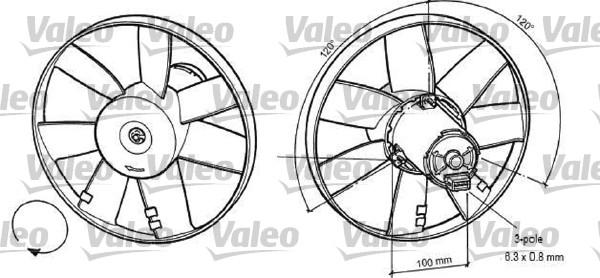 Valeo 696041 - Ventola, Raffreddamento motore autozon.pro