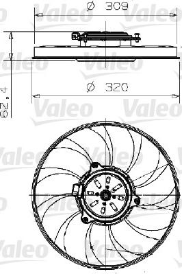 Valeo 696003 - Ventola, Raffreddamento motore autozon.pro