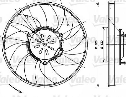 Valeo 696082 - Ventola, Raffreddamento motore autozon.pro