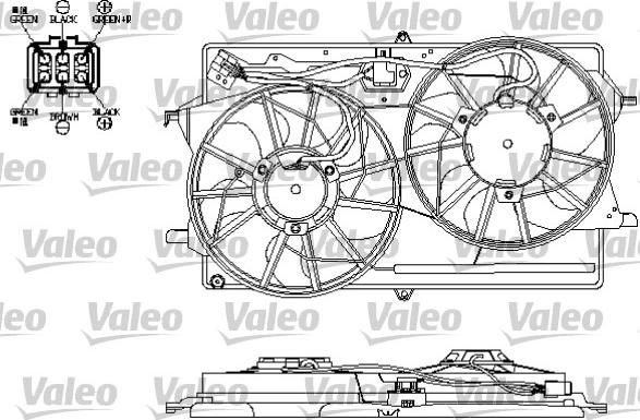 Valeo 696154 - Ventola, Raffreddamento motore autozon.pro