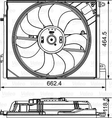 Valeo 696881 - Ventola, Raffreddamento motore autozon.pro