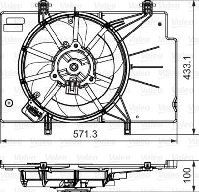 Valeo 696346 - Ventola, Raffreddamento motore autozon.pro