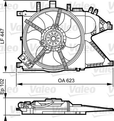 Valeo 696369 - Ventola, Raffreddamento motore autozon.pro