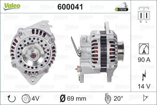 Valeo 600041 - Alternatore autozon.pro