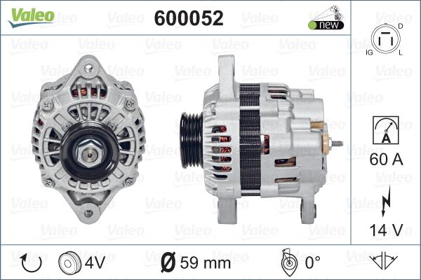 Valeo 600052 - Alternatore autozon.pro