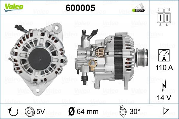 Valeo 600005 - Alternatore autozon.pro