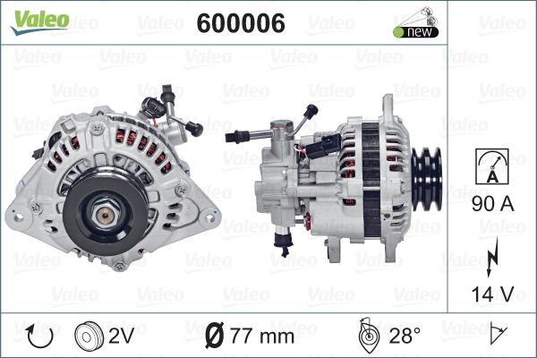 Valeo 600006 - Alternatore autozon.pro