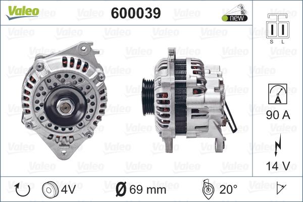 Valeo 600039 - Alternatore autozon.pro