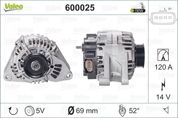 Valeo 600025 - Alternatore autozon.pro