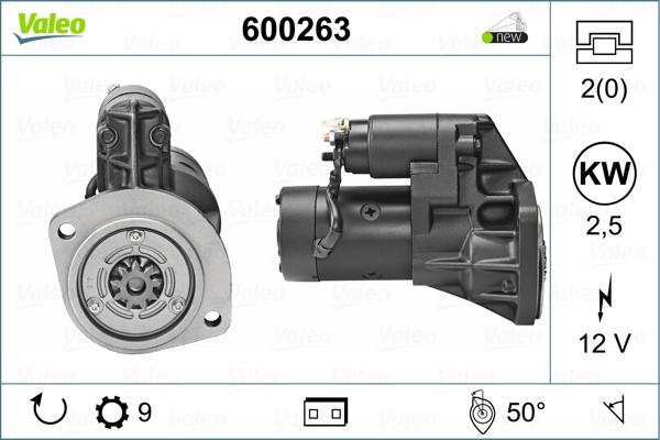 Valeo 600263 - Motorino d'avviamento autozon.pro