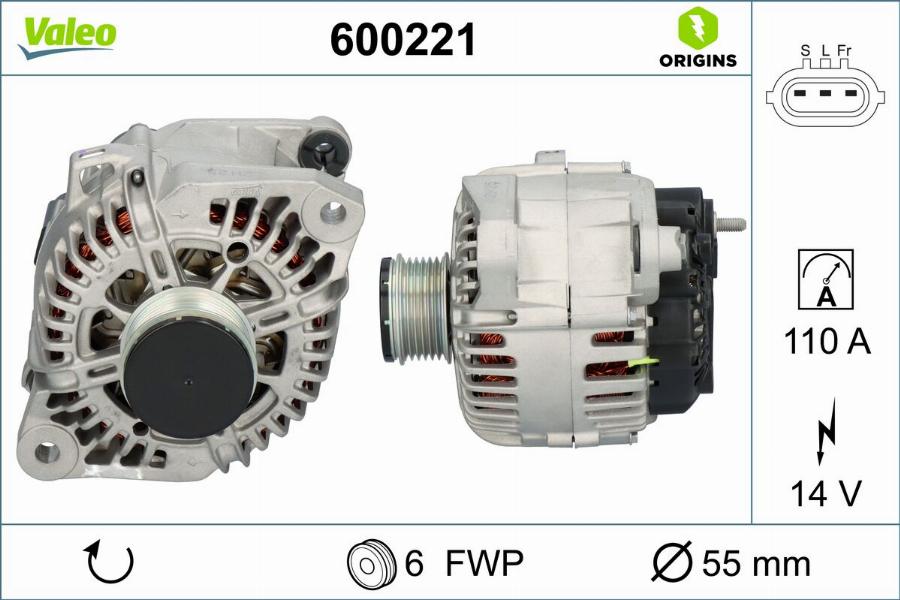 Valeo 600221 - Alternatore autozon.pro