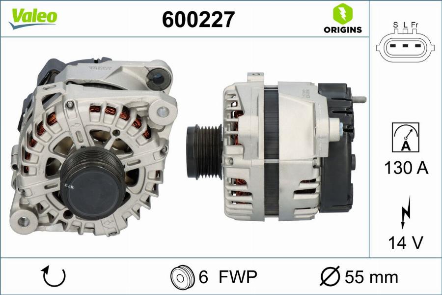 Valeo 600227 - Alternatore autozon.pro