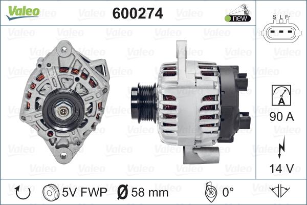 Valeo 600274 - Alternatore autozon.pro