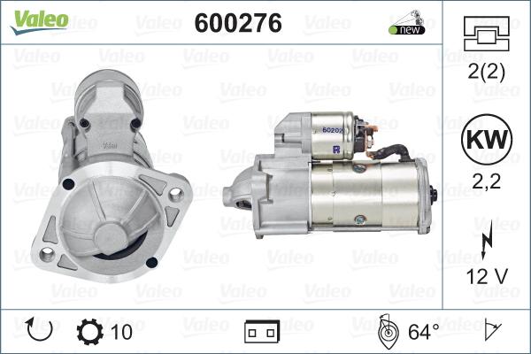 Valeo 600276 - Motorino d'avviamento autozon.pro