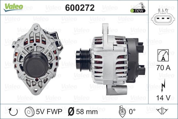 Valeo 600272 - Alternatore autozon.pro