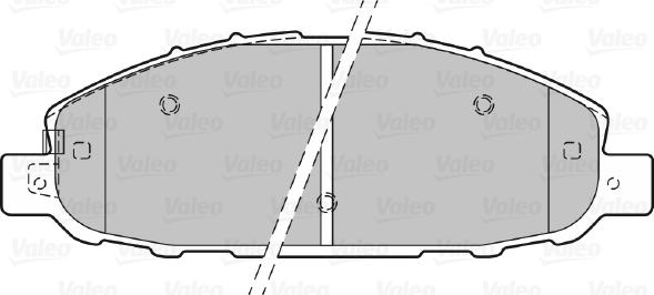 Valeo 601403 - Kit pastiglie freno, Freno a disco autozon.pro