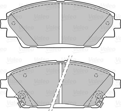 Valeo 601402 - Kit pastiglie freno, Freno a disco autozon.pro