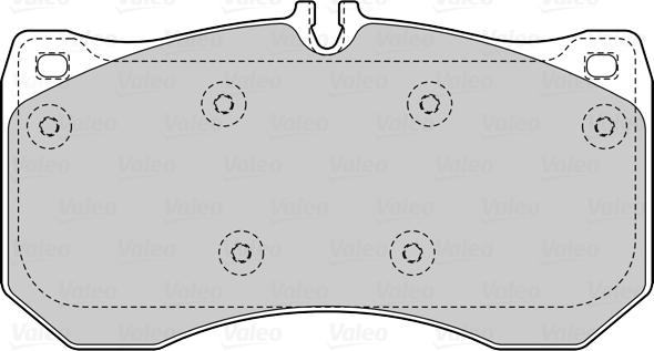 Valeo 601542 - Kit pastiglie freno, Freno a disco autozon.pro