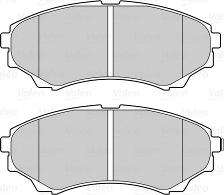 Valeo 601555 - Kit pastiglie freno, Freno a disco autozon.pro