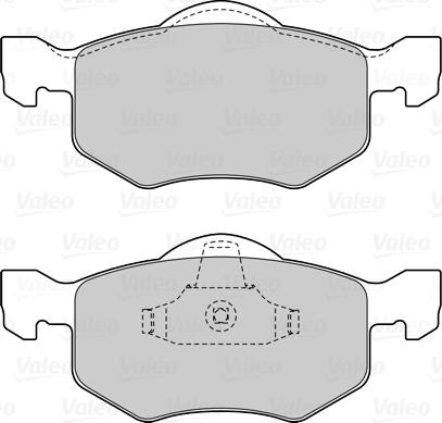 Valeo 601518 - Kit pastiglie freno, Freno a disco autozon.pro