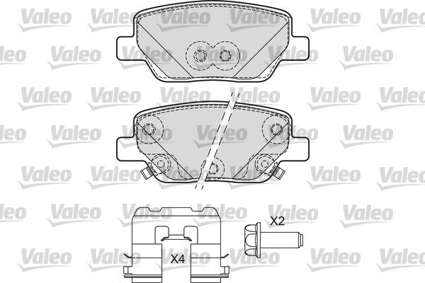 Valeo 601692 - Kit pastiglie freno, Freno a disco autozon.pro