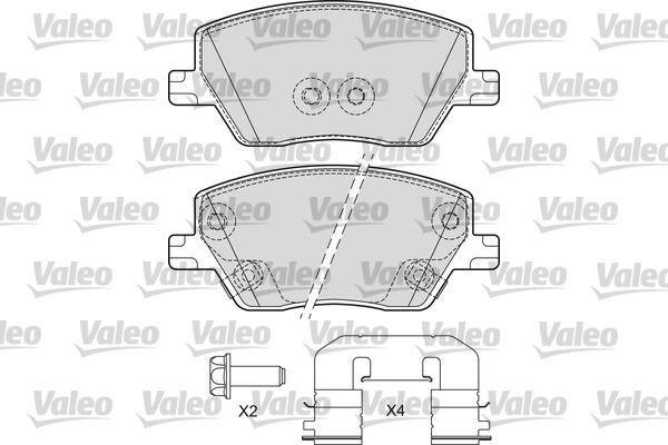 Valeo 601697 - Kit pastiglie freno, Freno a disco autozon.pro