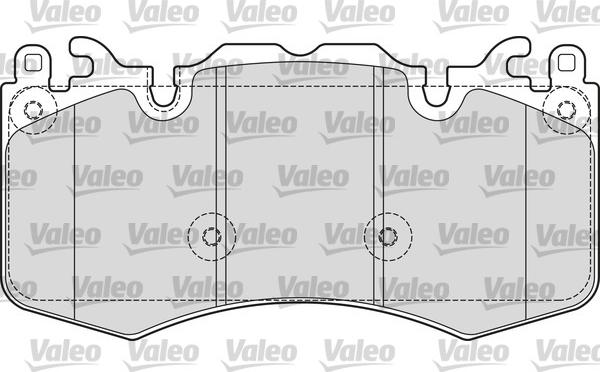 Valeo 601656 - Kit pastiglie freno, Freno a disco autozon.pro