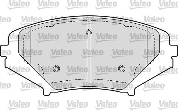 Valeo 601651 - Kit pastiglie freno, Freno a disco autozon.pro