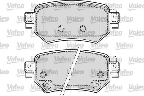 Valeo 601688 - Kit pastiglie freno, Freno a disco autozon.pro