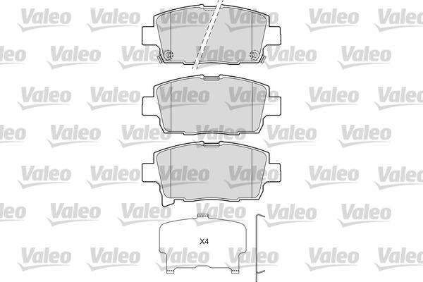 Valeo 601673 - Kit pastiglie freno, Freno a disco autozon.pro