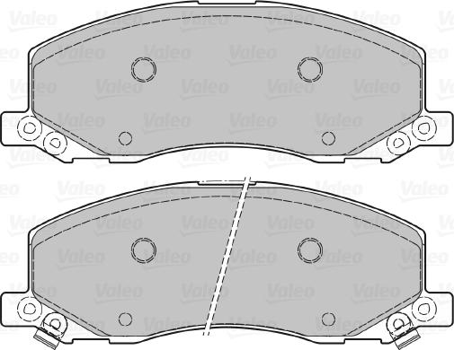 Valeo 601048 - Kit pastiglie freno, Freno a disco autozon.pro