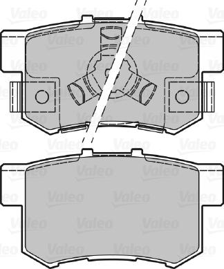 Valeo 601043 - Kit pastiglie freno, Freno a disco autozon.pro