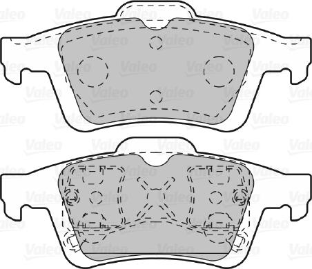 Valeo 601005 - Kit pastiglie freno, Freno a disco autozon.pro