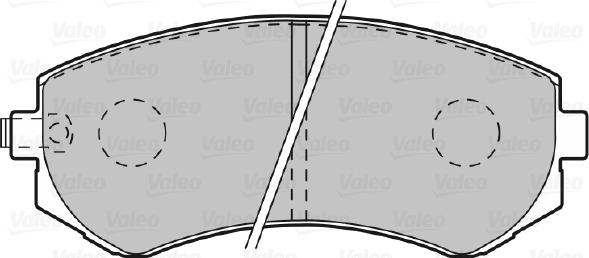 Valeo 601002 - Kit pastiglie freno, Freno a disco autozon.pro