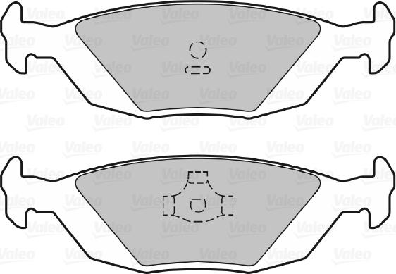 Valeo 601016 - Kit pastiglie freno, Freno a disco autozon.pro