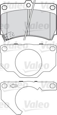 Valeo 601018 - Kit pastiglie freno, Freno a disco autozon.pro