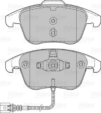 Valeo 670036 - Kit pastiglie freno, Freno a disco autozon.pro