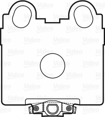 Valeo 601025 - Kit pastiglie freno, Freno a disco autozon.pro