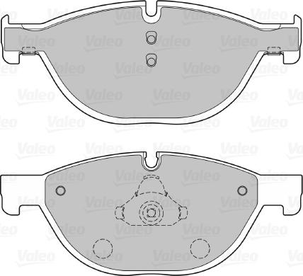 Valeo 601136 - Kit pastiglie freno, Freno a disco autozon.pro