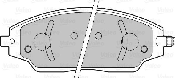 Valeo 601398 - Kit pastiglie freno, Freno a disco autozon.pro